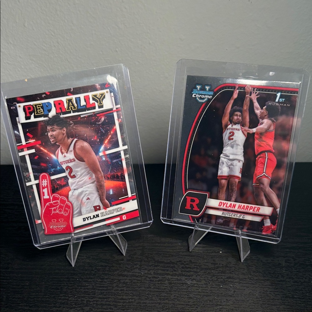 Dylan Harper Rutgers Basketball Topps Bowman U set San Antonio Spurs